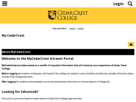 my.cedarcrest.edu
