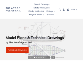 ageofsail.ca homepage screenshot