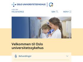 'oslo-universitetssykehus.no' screenshot