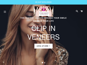 Secretveneers homepage screenshot