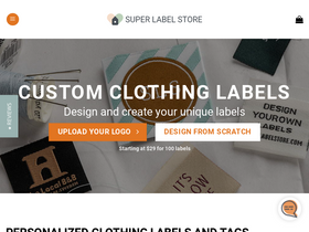 'superlabelstore.com' screenshot