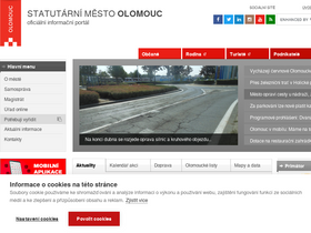 'olomouc.eu' screenshot