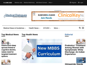 'medicaldialogues.in' screenshot