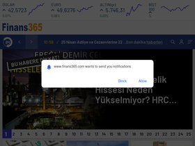 'finans365.com' screenshot