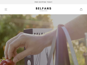 Belfans homepage screenshot