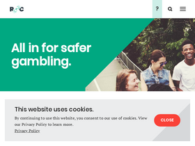 'responsiblegambling.org' screenshot