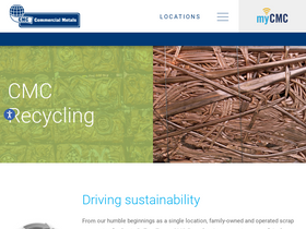 'cmcrecycling.com' screenshot