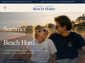 beachhard.com homepage screenshot