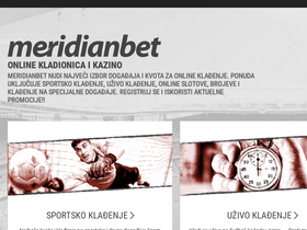 'meridianbet.me' screenshot