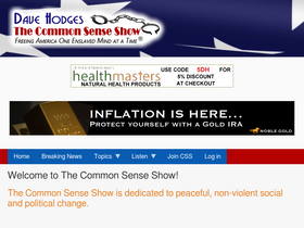 'thecommonsenseshow.com' screenshot