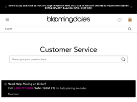 'customerservice-bloomingdales.com' screenshot