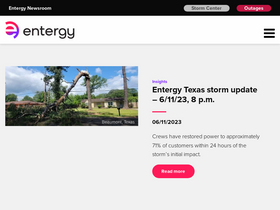 'entergynewsroom.com' screenshot