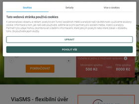 'viasms.cz' screenshot