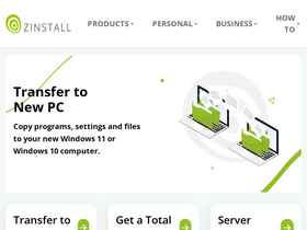 'zinstall.com' screenshot