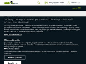 'bozpinfo.cz' screenshot