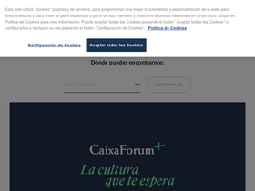 'caixaforum.org' screenshot