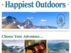 'happiestoutdoors.ca' screenshot
