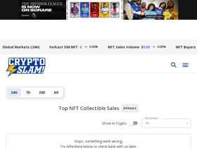 'cryptoslam.io' screenshot