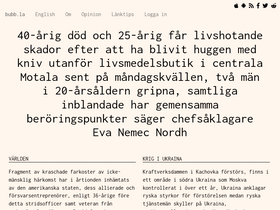 'bubb.la' screenshot