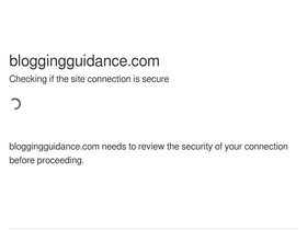 'bloggingguidance.com' screenshot
