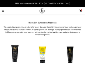 'blackgirlsunscreen.com' screenshot