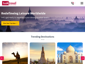 'tusktravel.com' screenshot