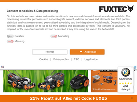 'fuxtec.de' screenshot