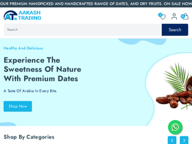 aakashtrading.com homepage screenshot