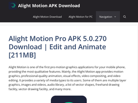 'alightmotionapk.com' screenshot