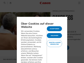 'canon.de' screenshot