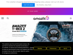 'amazfit.com' screenshot