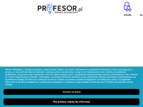 'profesor.pl' screenshot