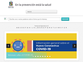 'saludnl.gob.mx' screenshot