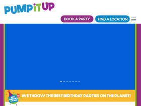 'pumpitupparty.com' screenshot