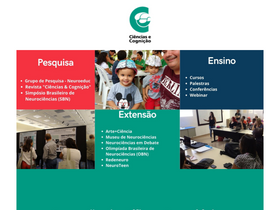 'cienciasecognicao.org' screenshot