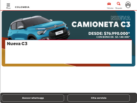 'citroen.com.co' screenshot