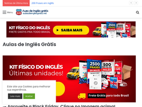 'aulasdeinglesgratis.net' screenshot