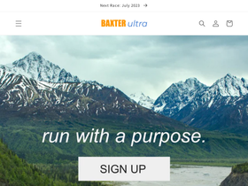 runbaxterultra.com homepage screenshot