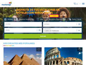 'muchoviaje.com' screenshot