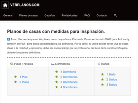 'verplanos.com' screenshot