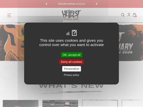 'hellfestshop.com' screenshot