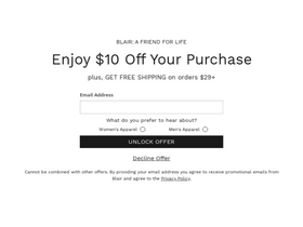 'blair.com' screenshot