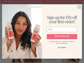 HappySkin homepage screenshot