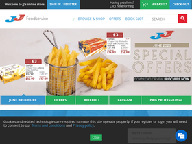 'jjfoodservice.com' screenshot