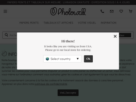 'photowall.fr' screenshot