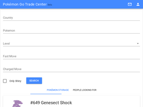 'poketrade.me' screenshot