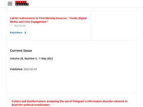 'firstmonday.org' screenshot