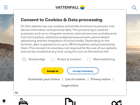 'vattenfall.se' screenshot