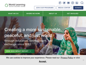 'worldlearning.org' screenshot