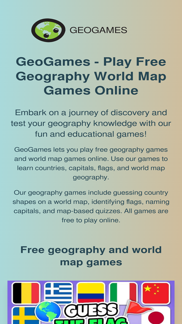 geogames.io
